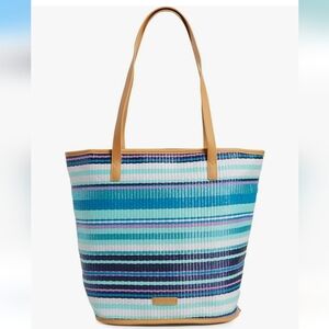 • Vera Bradley Women's Colorful Striped Tote Bag, Like New